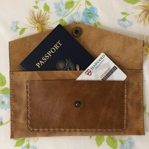 Hand Crafted Tan Genuine Leather 2 - Compartments Wallet